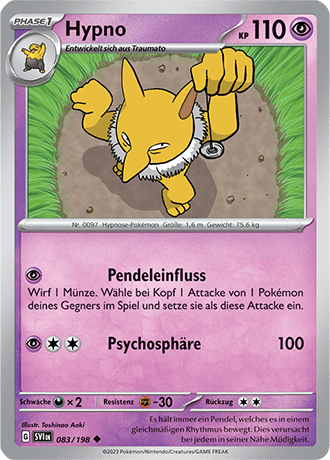 Pokemon - Karmesin und Purpur - Hypno - Reverse Holo 083/198 (DEUTSCH) 