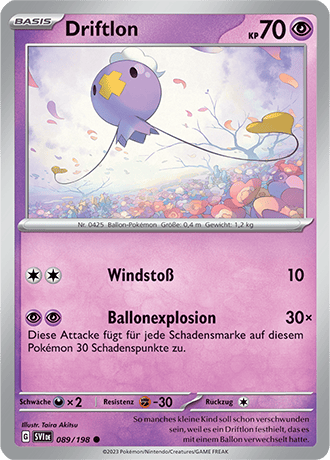 Pokemon - Karmesin und Purpur - Driftlon - Reverse Holo 089/198 (DEUTSCH) 