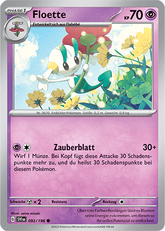Pokemon - Karmesin und Purpur - Floette - Reverse Holo 092/198 (DEUTSCH)