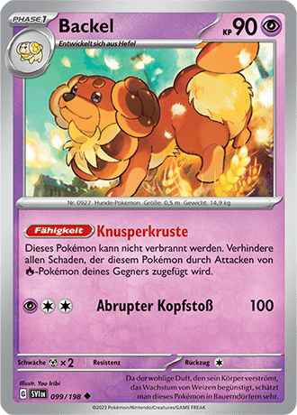 Pokemon - Karmesin und Purpur - Backel - Reverse Holo 099/198 (DEUTSCH) 