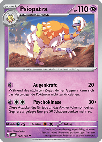 Pokemon - Karmesin und Purpur - Psiopatra - Reverse Holo 103/198 (DEUTSCH)