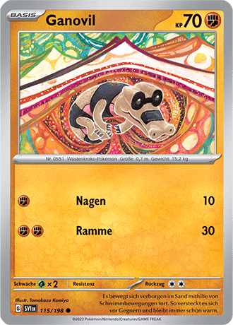 Pokemon - Karmesin und Purpur - Ganovil - Reverse Holo 115/198 (DEUTSCH)  