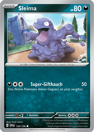Pokemon - Karmesin und Purpur - Sleima - Reverse Holo 126/198 (DEUTSCH)   