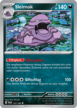 Pokemon - Karmesin und Purpur - Sleimok - Reverse Holo 127/198 (DEUTSCH)    