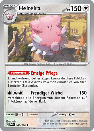 Pokemon - Karmesin und Purpur - Heiteira - Reverse Holo 145/198 (DEUTSCH)   