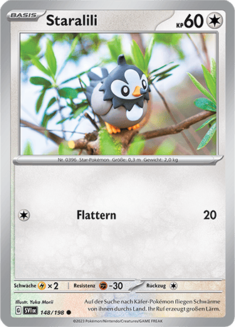 Pokemon - Karmesin und Purpur - Staralili - Reverse Holo 148/198 (DEUTSCH) 