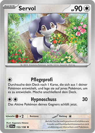 Pokemon - Karmesin und Purpur - Servol - Reverse Holo 153/198 (DEUTSCH)