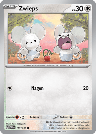 Pokemon - Karmesin und Purpur - Zwieps - Reverse Holo 159/198 (DEUTSCH) 