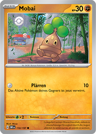 Pokemon - Obsidian Flammen - Mobai - Reverse Holo 110/197 (DEUTSCH)                                      