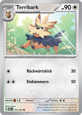 Pokemon - Obsidian Flammen - Terribark - Reverse Holo 171/197 (DEUTSCH)                                                   