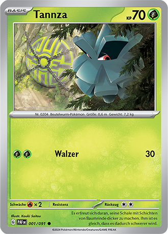 Pokemon - Paldea Schicksale - Tannza - Reverse Holo 001/091 (DEUTSCH)                                                        Copy