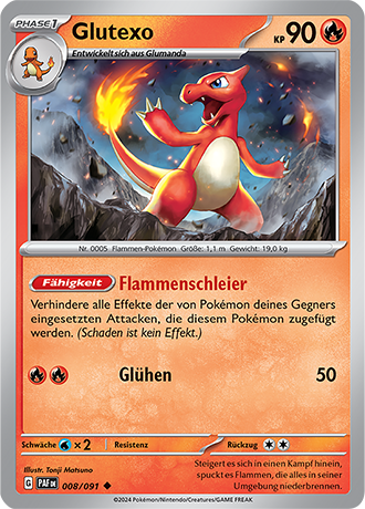 Pokemon - Paldea Schicksale - Glutexo - Reverse Holo 008/091 (DEUTSCH)                                                      