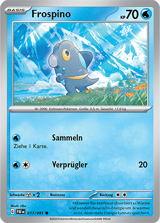 Pokemon - Paldea Schicksale - Frospino - Reverse Holo 017/091 (DEUTSCH)                                             