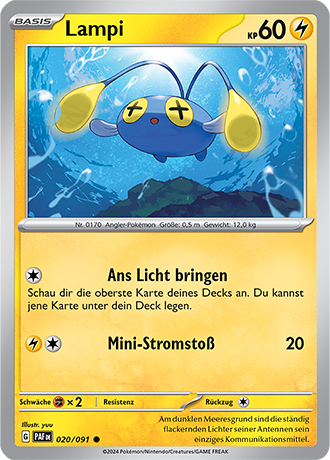 Pokemon - Paldea Schicksale - Lampi - Reverse Holo 020/091 (DEUTSCH)                                             