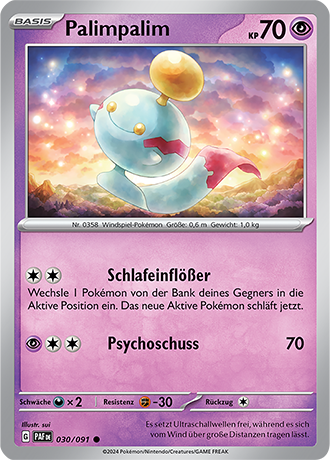 Pokemon - Paldea Schicksale - Palimpalim - Reverse Holo 030/091 (DEUTSCH)                                             