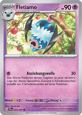 Pokemon - Paldea Schicksale - Fletiamo - Reverse Holo 033/091 (DEUTSCH)                                             