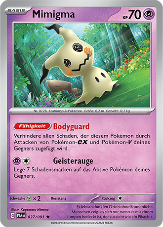 Pokemon - Paldea Schicksale - Mimigma - Reverse Holo 037/091 (DEUTSCH)                                             