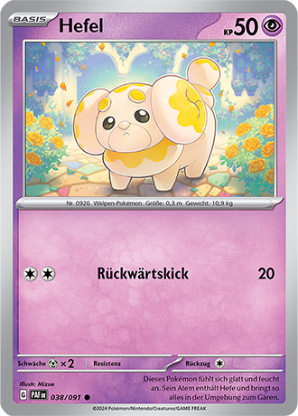 Pokemon - Paldea Schicksale - Hefel - Reverse Holo 038/091 (DEUTSCH)                                             