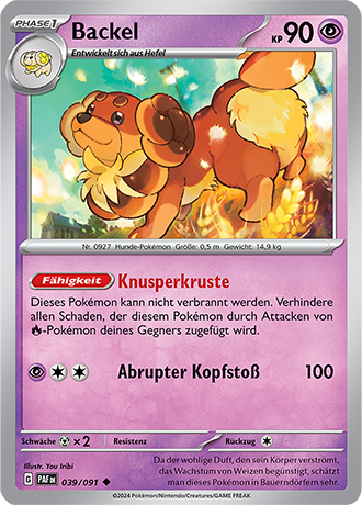 Pokemon - Paldea Schicksale - Backel - Reverse Holo 039/091 (DEUTSCH)                                              