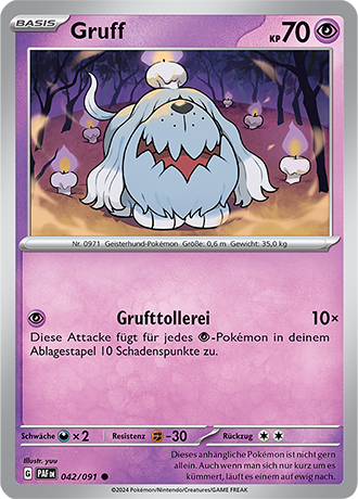 Pokemon - Paldea Schicksale - Gruff - Reverse Holo 042/091 (DEUTSCH)                                             