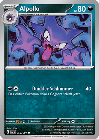 Pokemon - Paldea Schicksale - Alpollo - Reverse Holo 056/091 (DEUTSCH)                                               