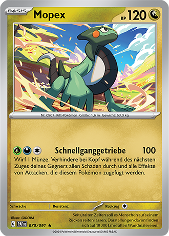 Pokemon - Paldea Schicksale - Mopex - Reverse Holo 070/091 (DEUTSCH)                                                
