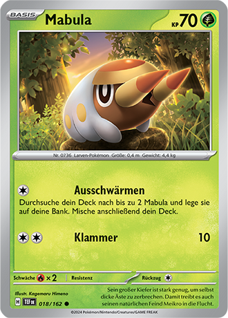 Pokemon - Gewalten der Zeit - Mabula - Reverse Holo 018/162 (DEUTSCH)
