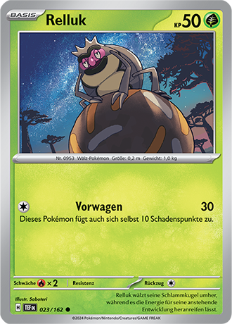 Pokemon - Gewalten der Zeit - Relluk - Reverse Holo 023/162 (DEUTSCH)