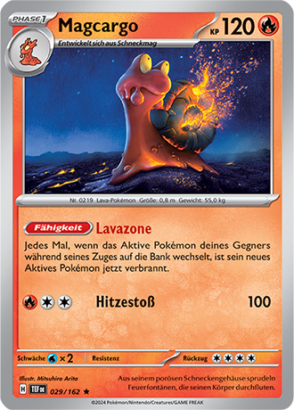 Pokemon - Gewalten der Zeit - Magcargo - Reverse Holo 029/162 (DEUTSCH)