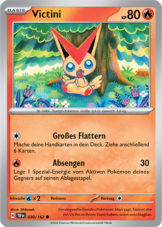 Pokemon - Gewalten der Zeit - Victini - Reverse Holo 030/162 (DEUTSCH)