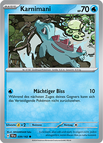 Pokemon - Gewalten der Zeit - Karnimani - Reverse Holo 039/162 (DEUTSCH)