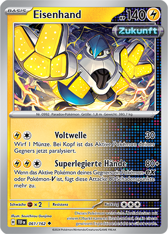 Pokemon - Gewalten der Zeit - Eisenhand - Reverse Holo 061/162 (DEUTSCH)