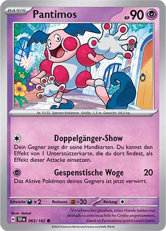 Pokemon - Gewalten der Zeit - Pantimos - Reverse Holo 063/162 (DEUTSCH)