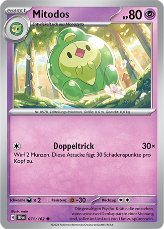 Pokemon - Gewalten der Zeit - Mitodos - Reverse Holo 071/162 (DEUTSCH)