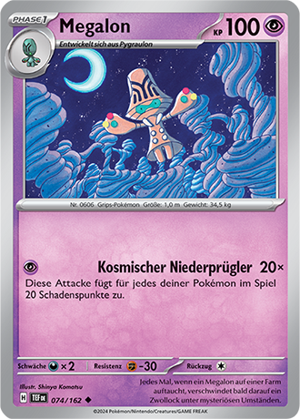 Pokemon - Gewalten der Zeit - Megalon - Reverse Holo 074/162 (DEUTSCH)                                                  