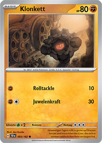 Pokemon - Gewalten der Zeit - Klonkett - Reverse Holo 093/162 (DEUTSCH)                                         
