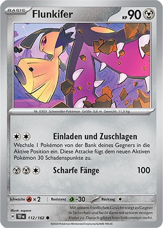 Pokemon - Gewalten der Zeit - Flunkifer - Reverse Holo 112/162 (DEUTSCH)                                            