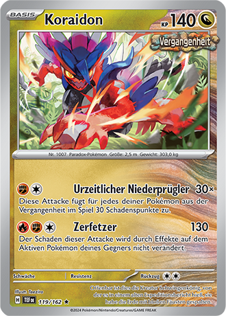 Pokemon - Gewalten der Zeit - Koraidon - Reverse Holo 119/162 (DEUTSCH)                                               