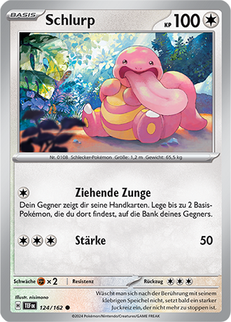 Pokemon - Gewalten der Zeit - Schlurp - Reverse Holo 124/162 (DEUTSCH)                                               
