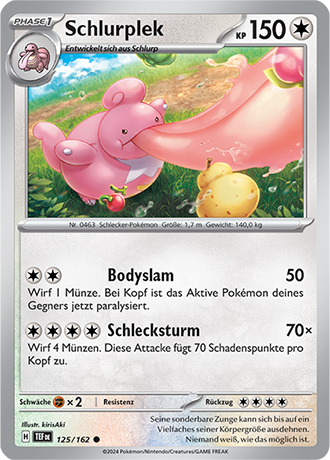 Pokemon - Gewalten der Zeit - Schlurplek - Reverse Holo 125/162 (DEUTSCH)                                                