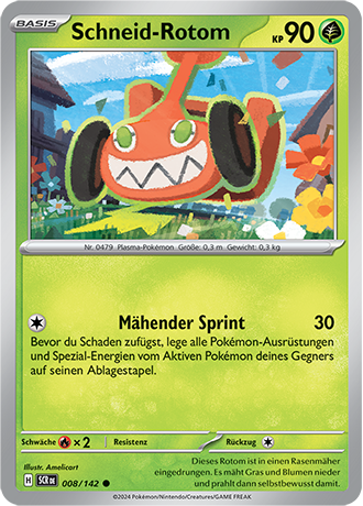 Pokemon - Stellarkrone - Schneid-Rotom - Reverse Holo 008/142 (DEUTSCH)                                                    