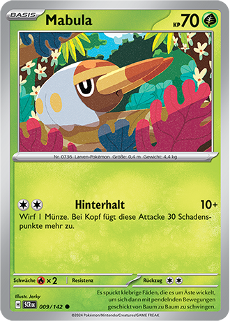 Pokemon - Stellarkrone - Mabula - Reverse Holo 009/142 (DEUTSCH)                                                    