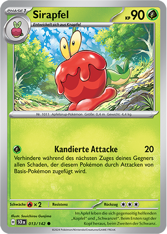 Pokemon - Stellarkrone - Sirapfel - Reverse Holo 013/142 (DEUTSCH)                                                      