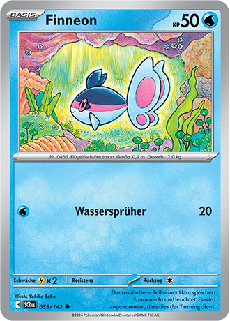 Pokemon - Stellarkrone - Finneon - Reverse Holo 035/142 (DEUTSCH)                                                            