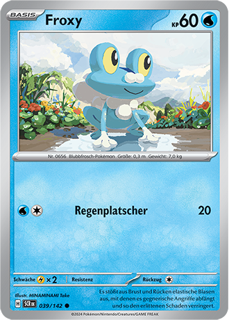 Pokemon - Stellarkrone - Froxy - Reverse Holo 039/142 (DEUTSCH)                                                           
