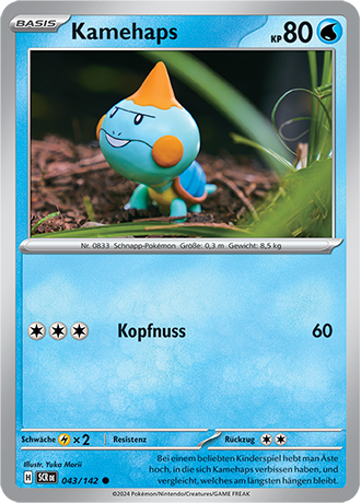 Pokemon - Stellarkrone - Kamehaps - Reverse Holo 043/142 (DEUTSCH)                                                              