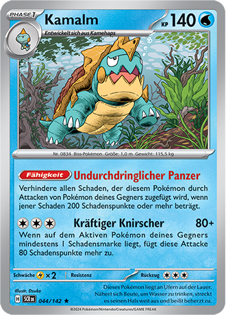 Pokemon - Stellarkrone - Kamalm - Reverse Holo 044/142 (DEUTSCH)                                                              