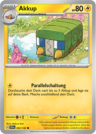Pokemon - Stellarkrone - Akkup - Reverse Holo 052/142 (DEUTSCH)                                                                 