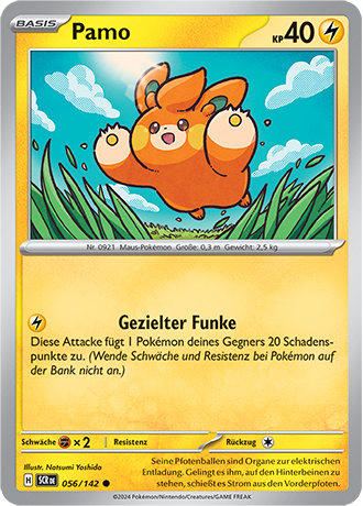 Pokemon - Stellarkrone - Pamo - Reverse Holo 056/142 (DEUTSCH)                                                                 