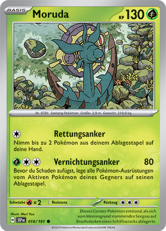 Pokemon - Stürmische Funken - Moruda - Reverse Holo 010/191 (DEUTSCH)   